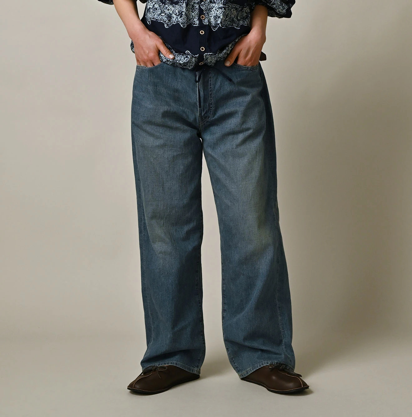 45R(フォーティファイブアール) |麦比古デニムのシャルロット5（淡）