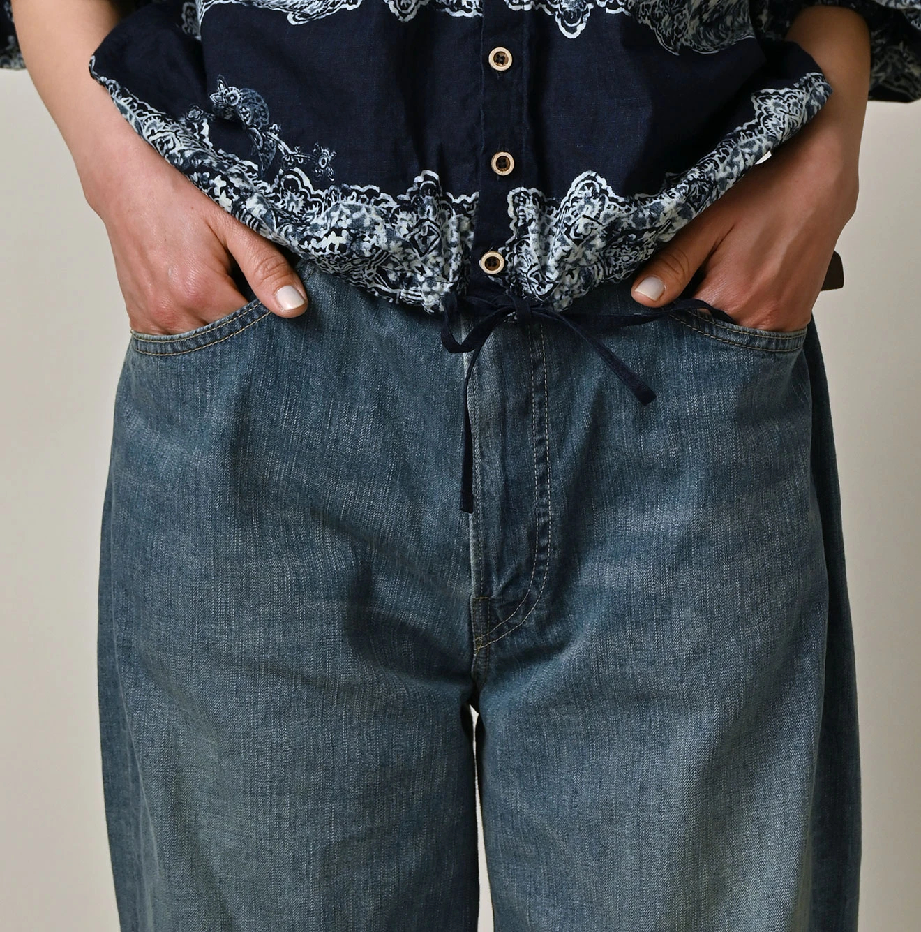 45R(フォーティファイブアール) |麦比古デニムのシャルロット5（淡）