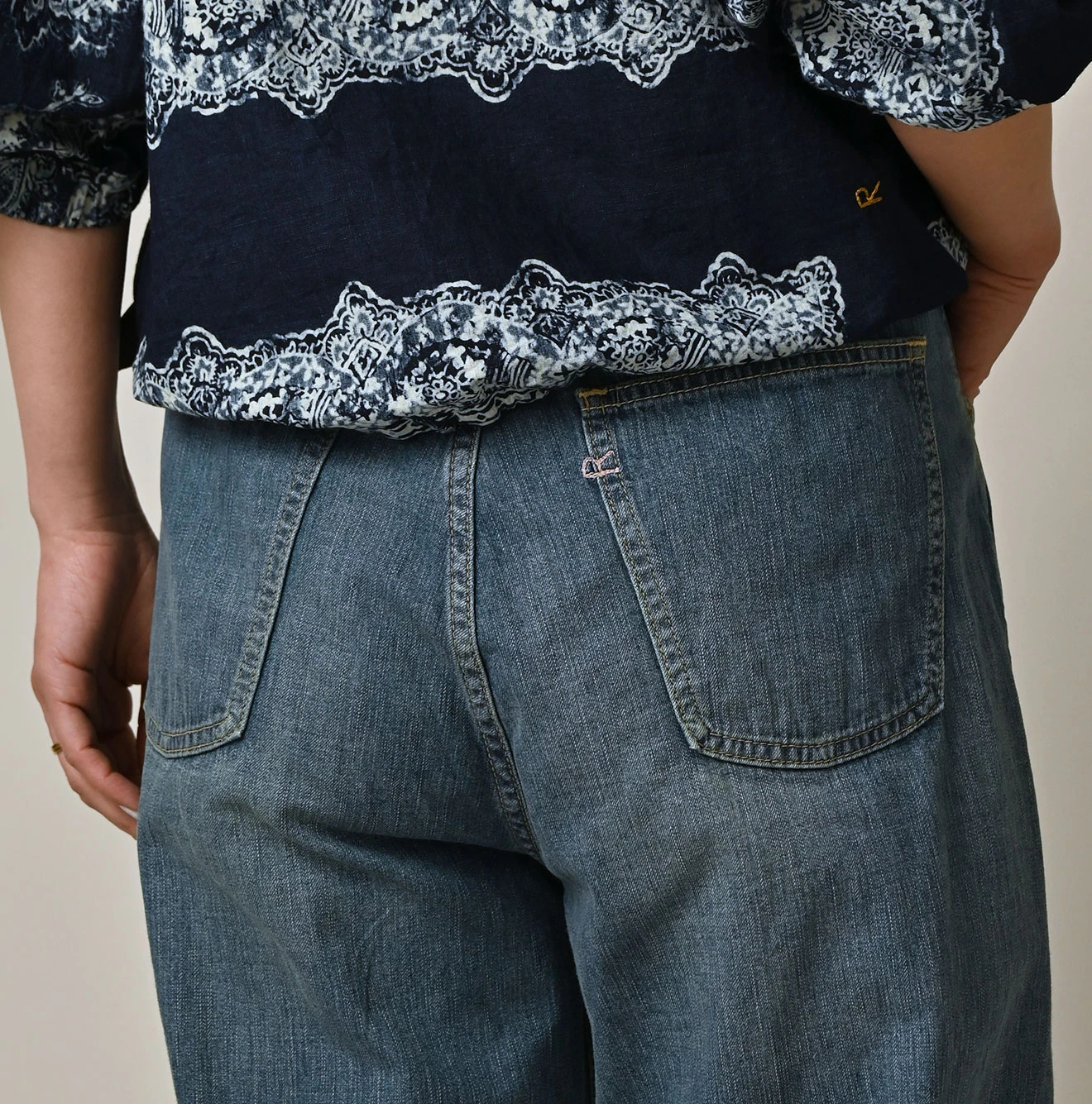 45R(フォーティファイブアール) |麦比古デニムのシャルロット5（淡）