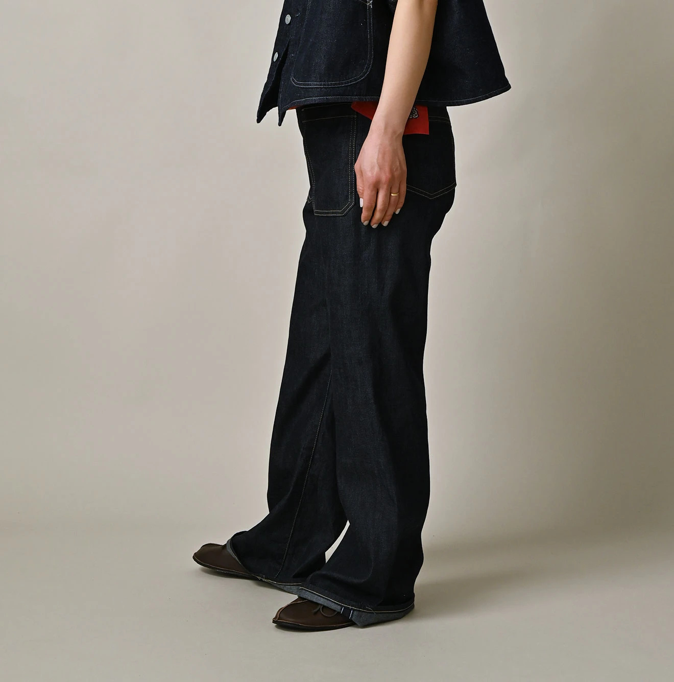 45R(フォーティファイブアール) |麦比古デニムのヒッピーバチ比女（濃）