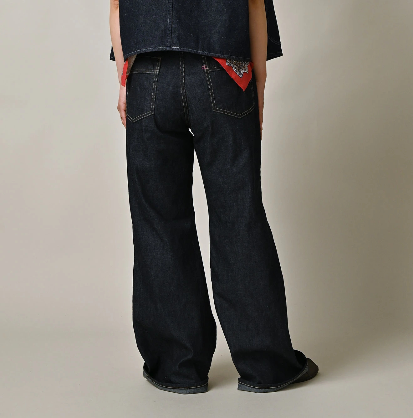 45R(フォーティファイブアール) |麦比古デニムのヒッピーバチ比女（濃）