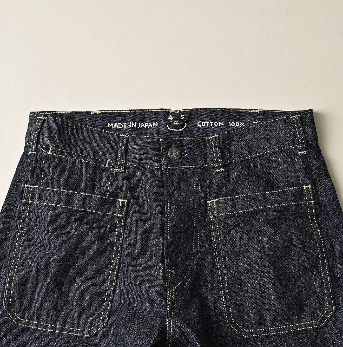 45R(フォーティファイブアール) |麦比古デニムのヒッピーバチ比女（濃）