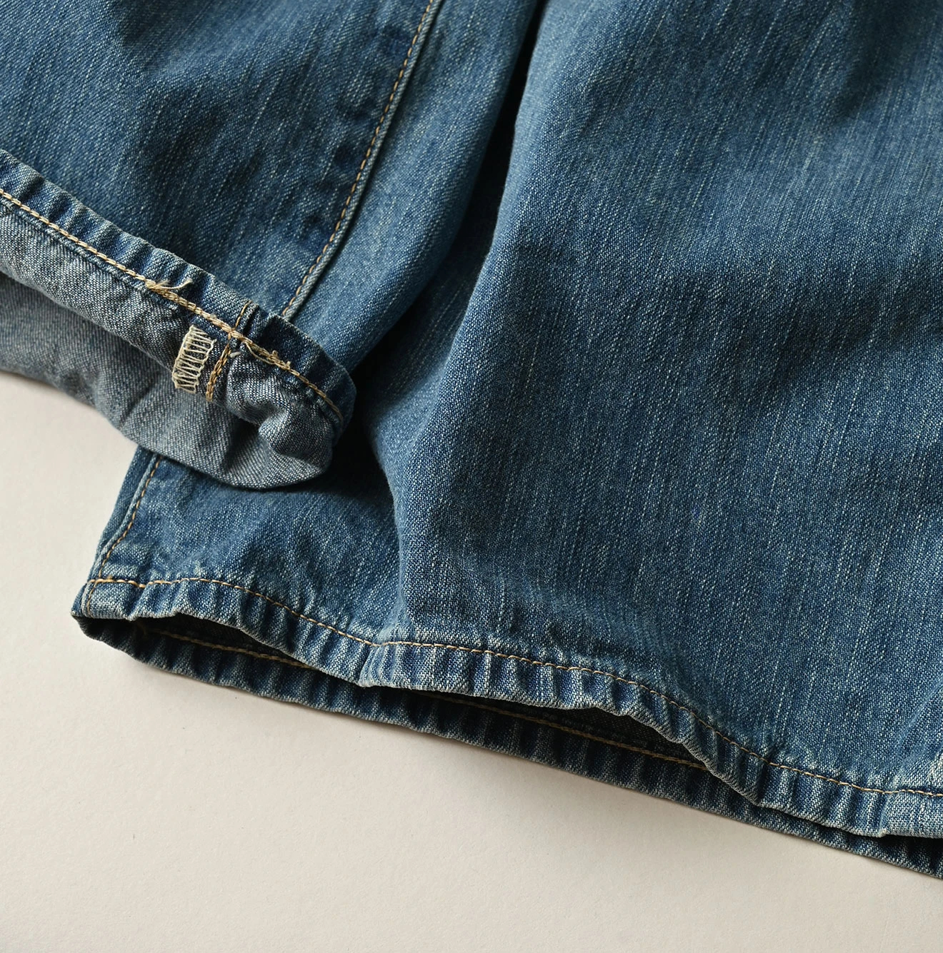 45R(フォーティファイブアール) |麦比古デニムのヒッピーバチ比女（淡）