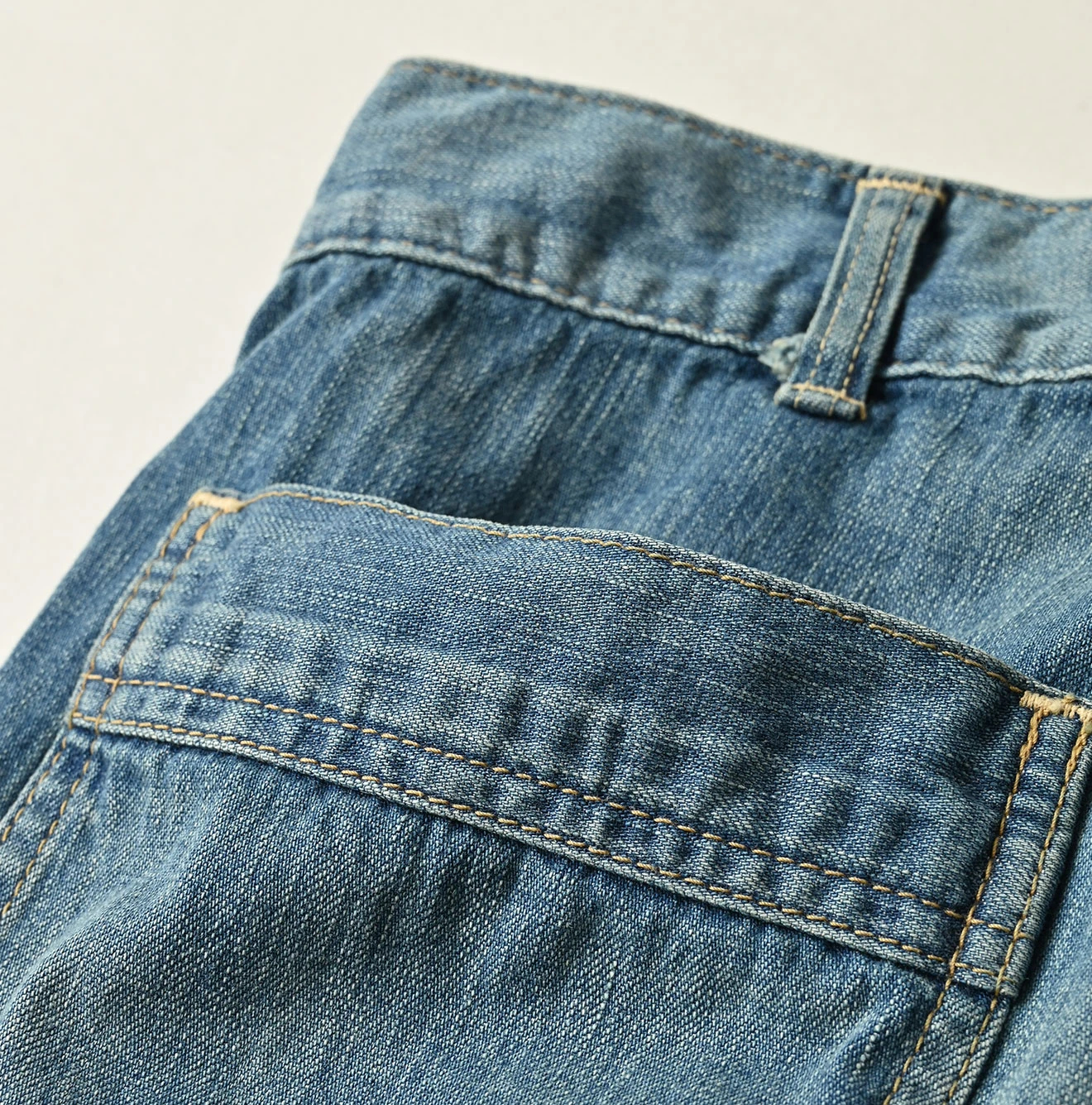 45R(フォーティファイブアール) |麦比古デニムのヒッピーバチ比女（淡）