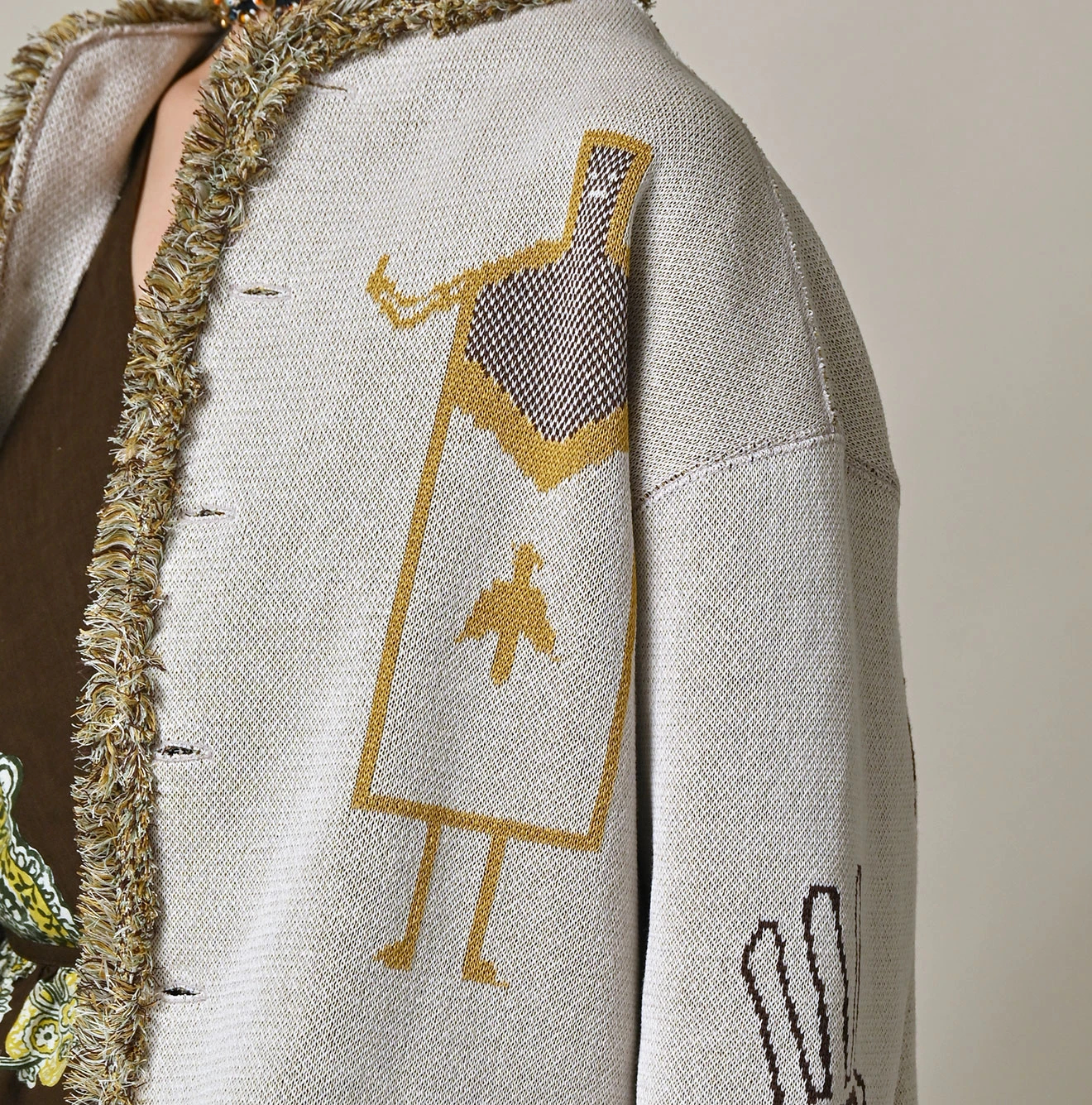 45R(フォーティファイブアール) |ネイティブジャカードニットソーのボレロ