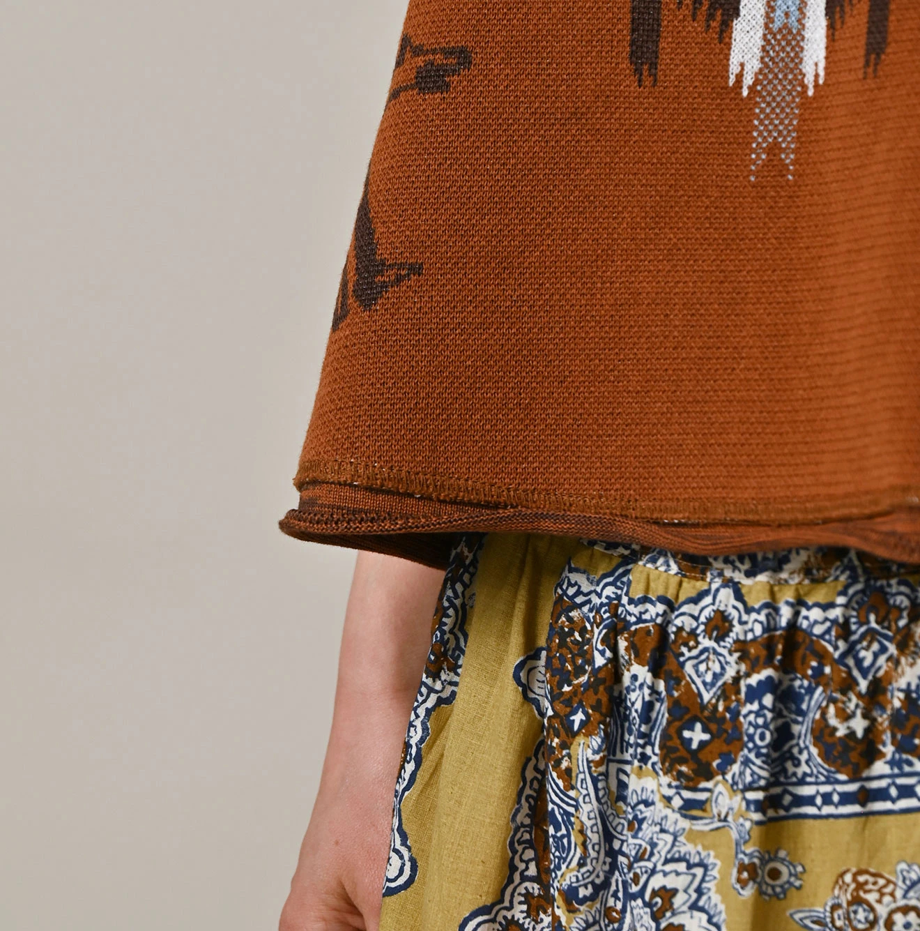 45R(フォーティファイブアール) |ネイティブジャカードニットソーのキャミ