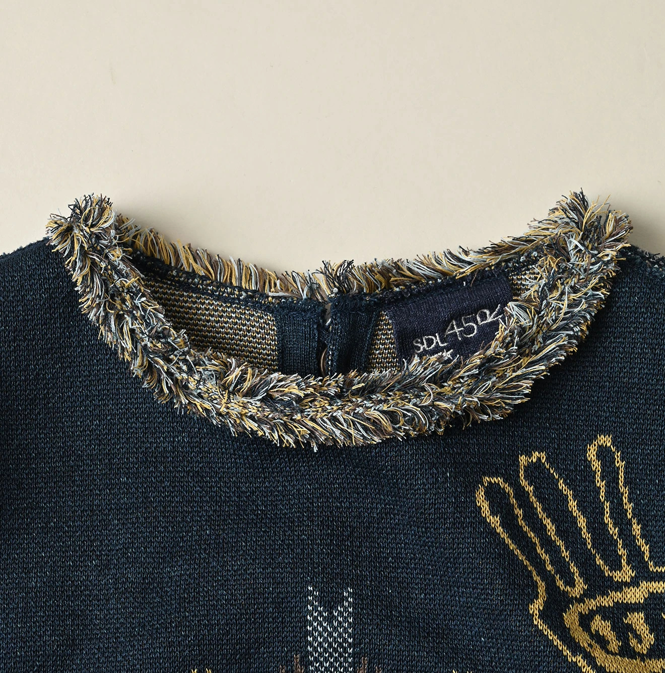 45R(フォーティファイブアール) |ネイティブジャカードニットソーのキャミ（インディゴ）