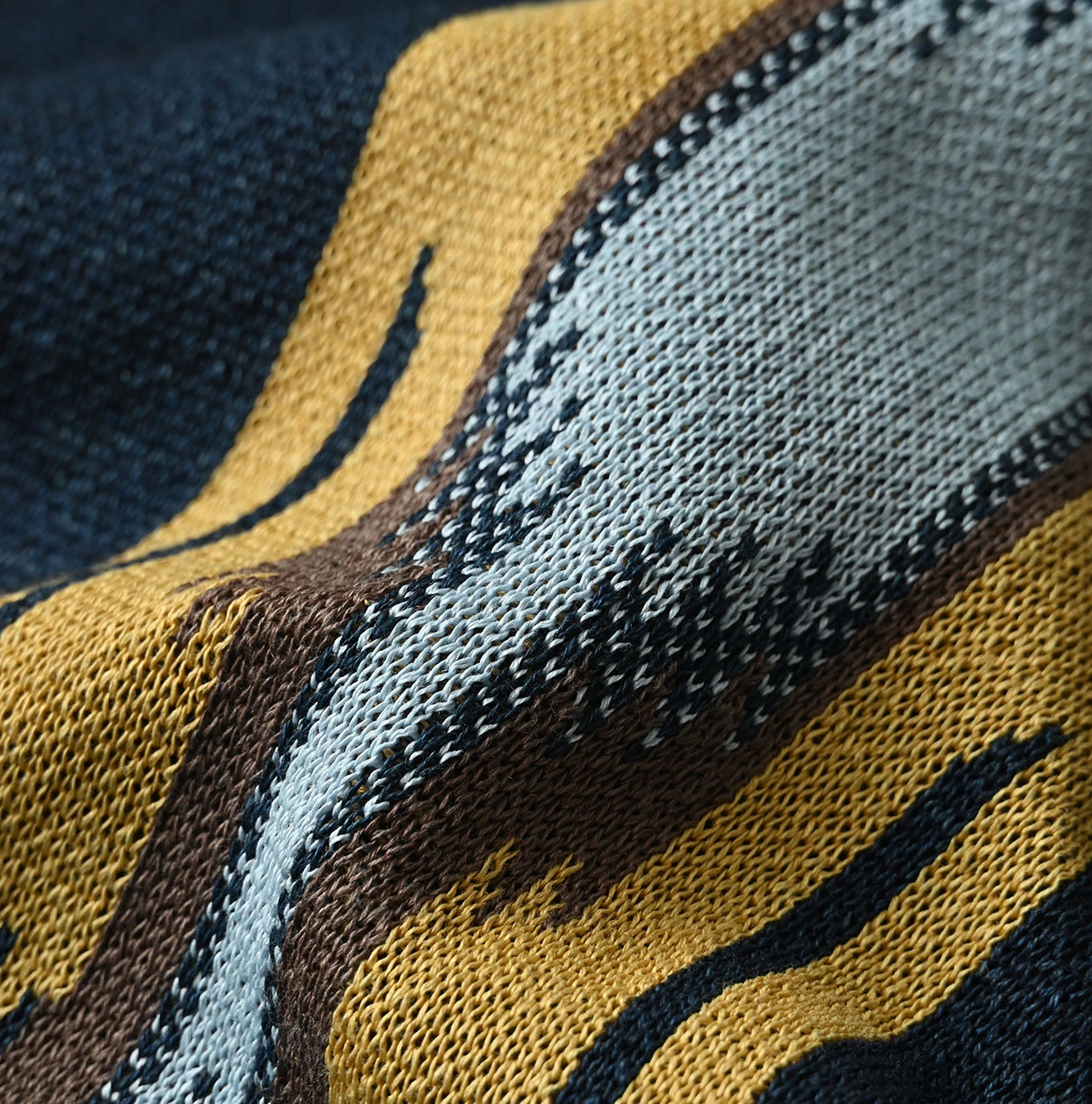 45R(フォーティファイブアール) |ネイティブジャカードニットソーのキャミ（インディゴ）