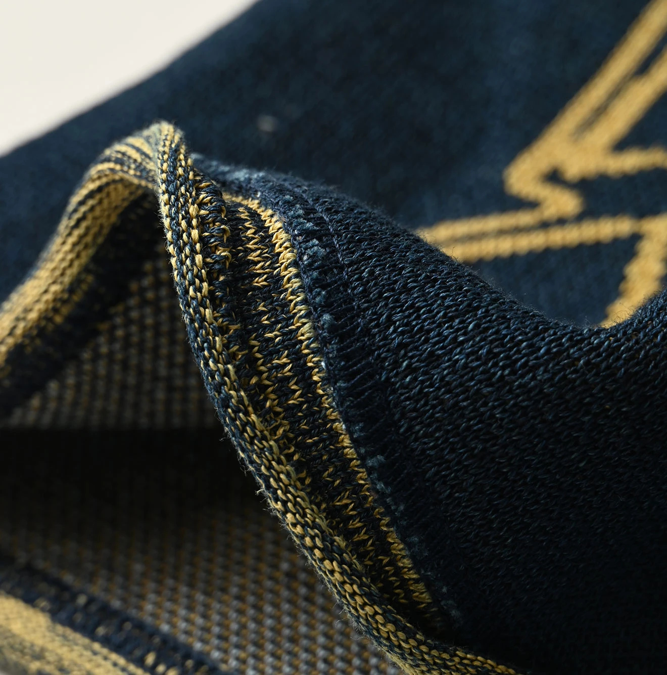 45R(フォーティファイブアール) |ネイティブジャカードニットソーのキャミ（インディゴ）