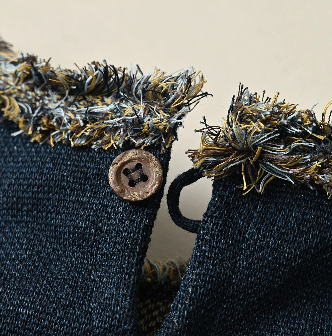 45R(フォーティファイブアール) |ネイティブジャカードニットソーのキャミ（インディゴ）