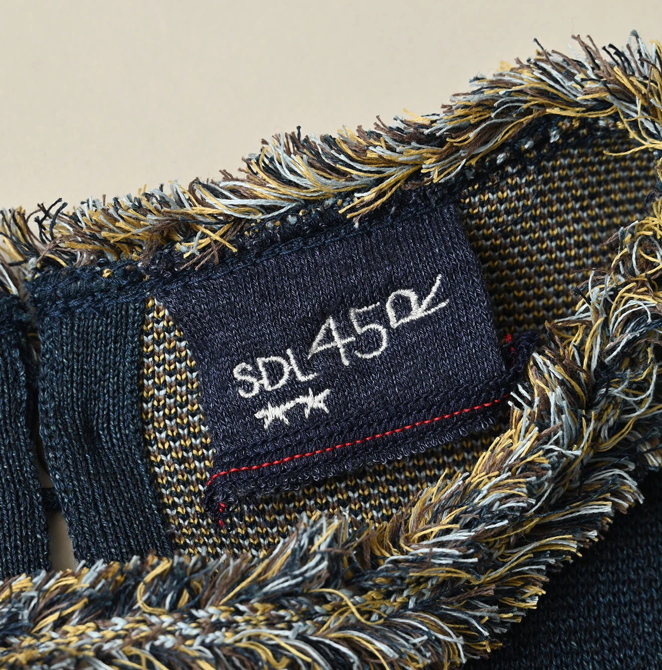 45R(フォーティファイブアール) |ネイティブジャカードニットソーのキャミ（インディゴ）