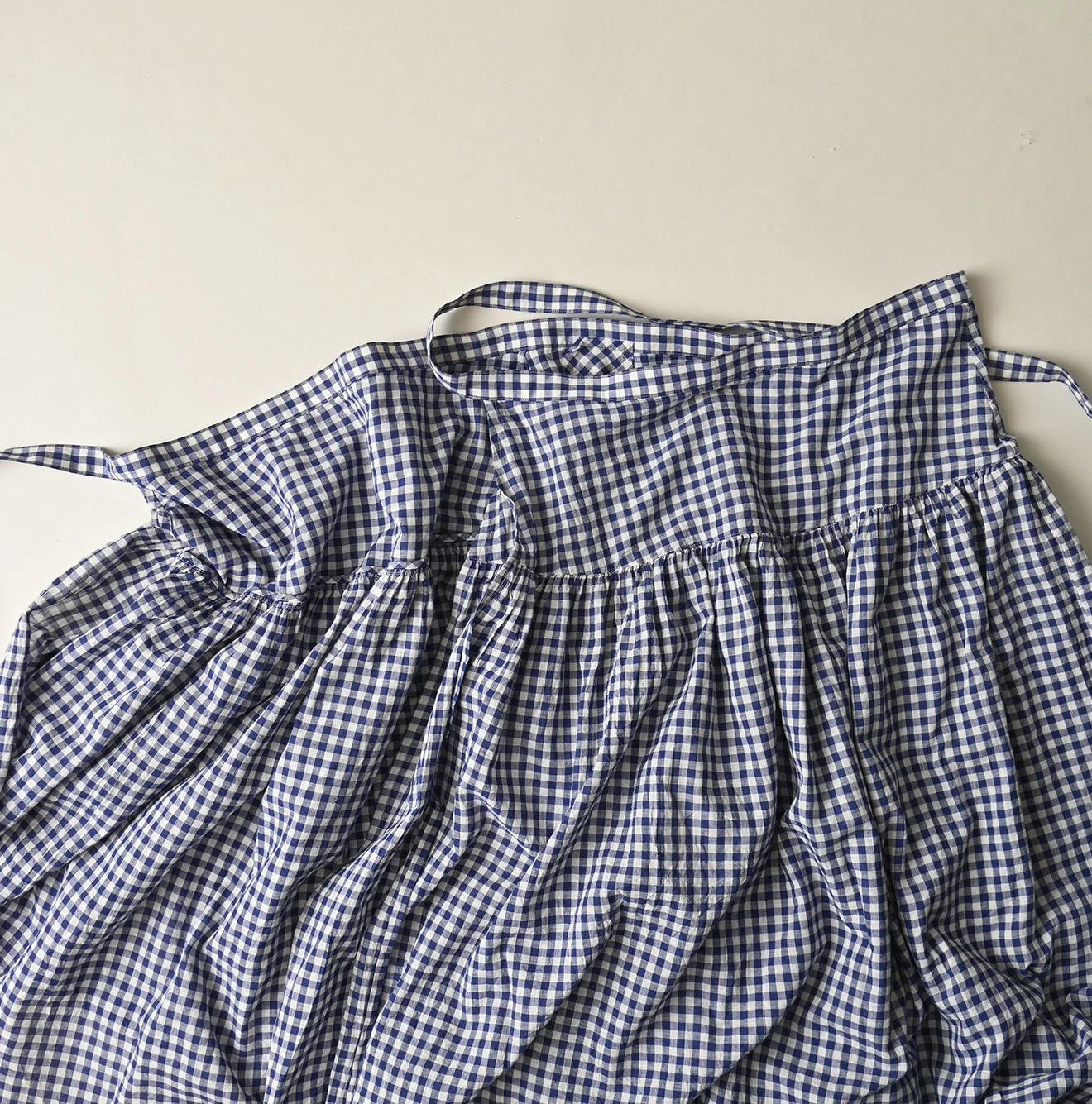 45R(フォーティファイブアール) |ガーゼギンガムのぐるぐるスカート