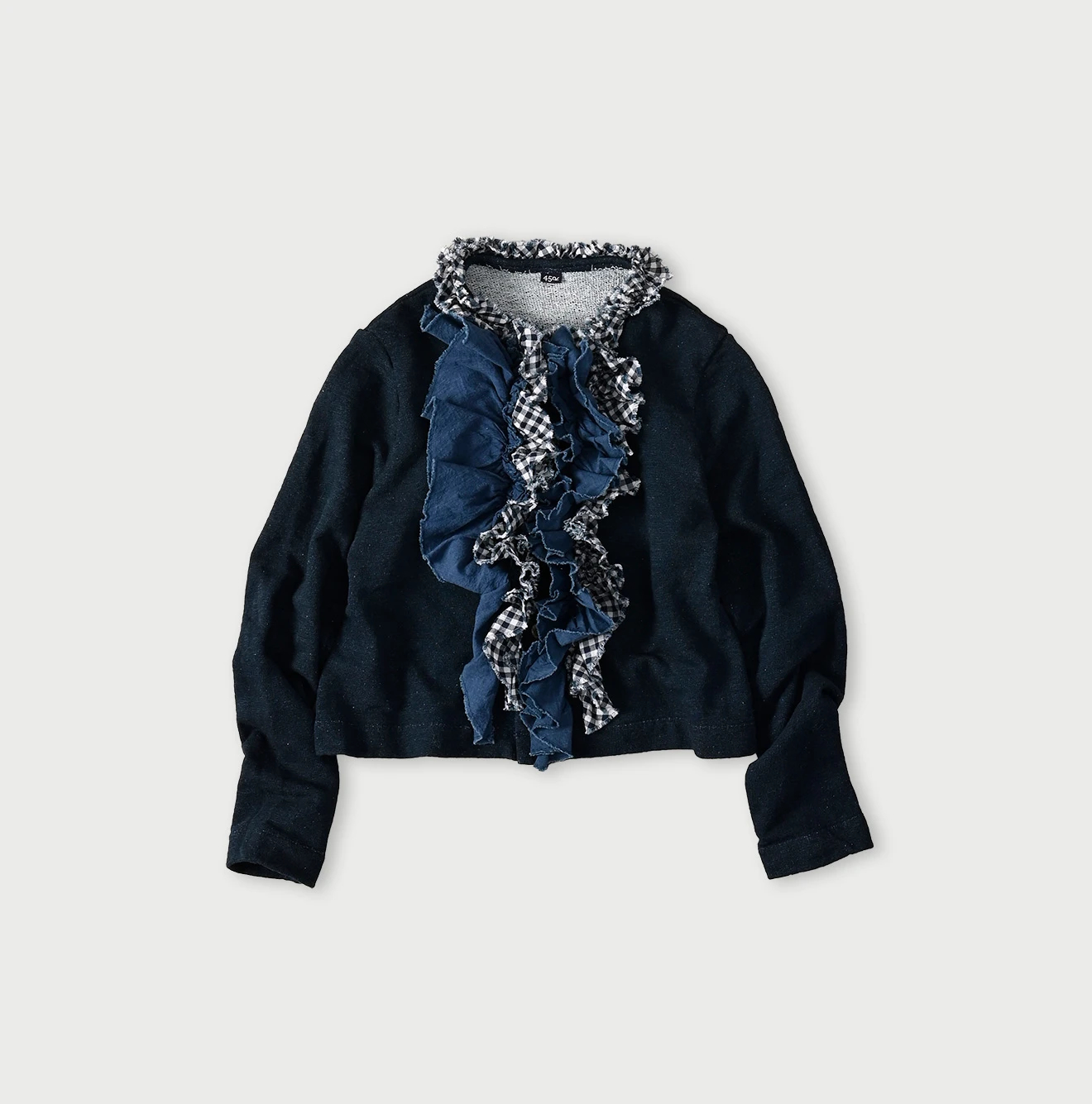 45R(フォーティファイブアール) |ミックスフリル×裏毛のボレロ