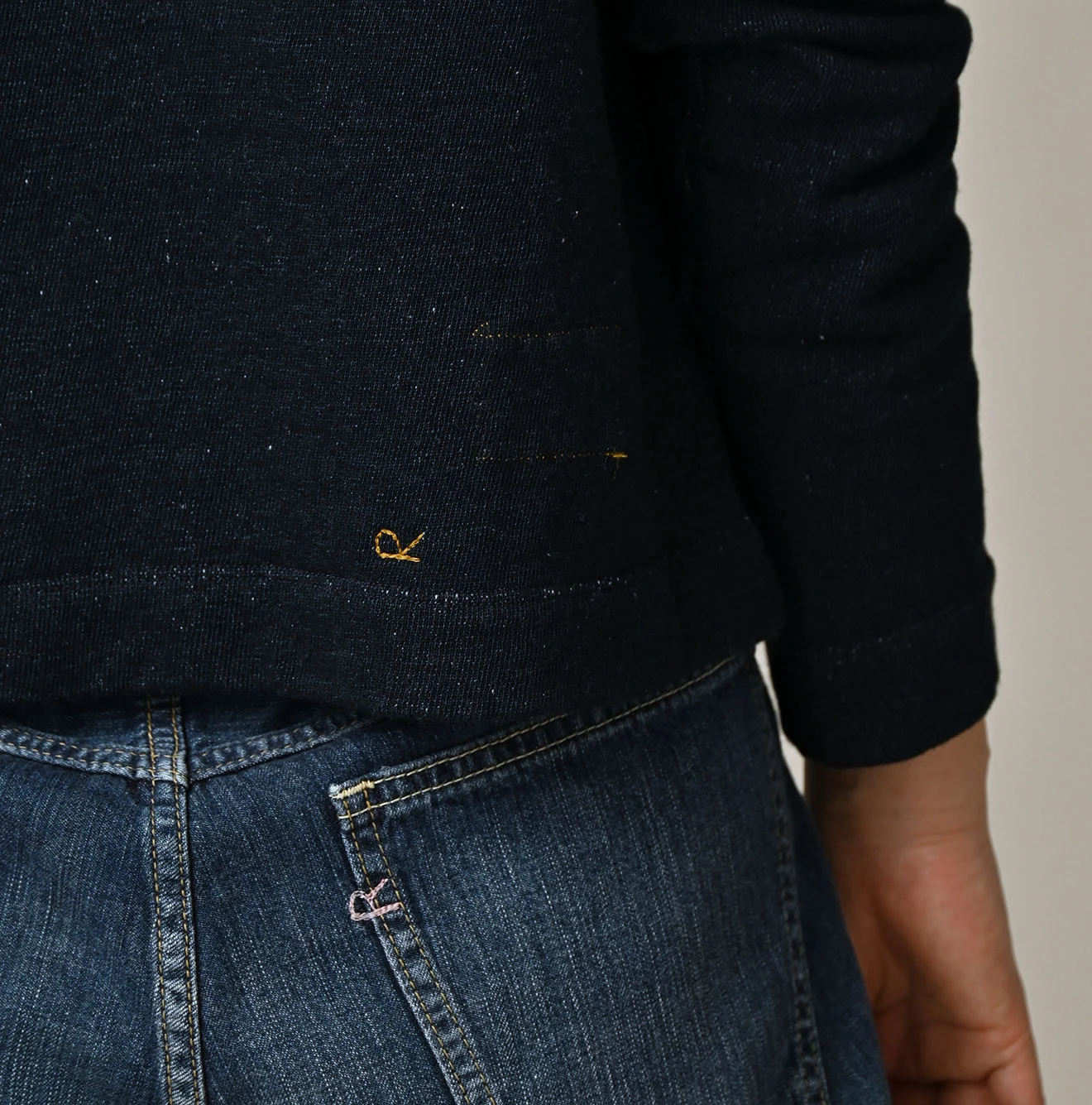 45R(フォーティファイブアール) |ミックスフリル×裏毛のボレロ