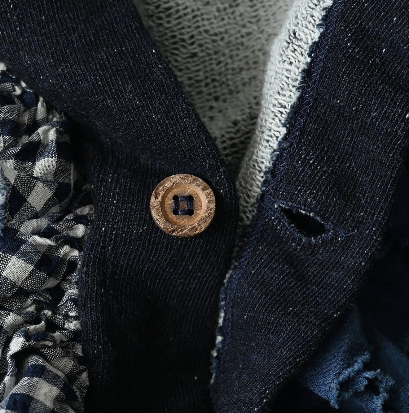 45R(フォーティファイブアール) |ミックスフリル×裏毛のボレロ