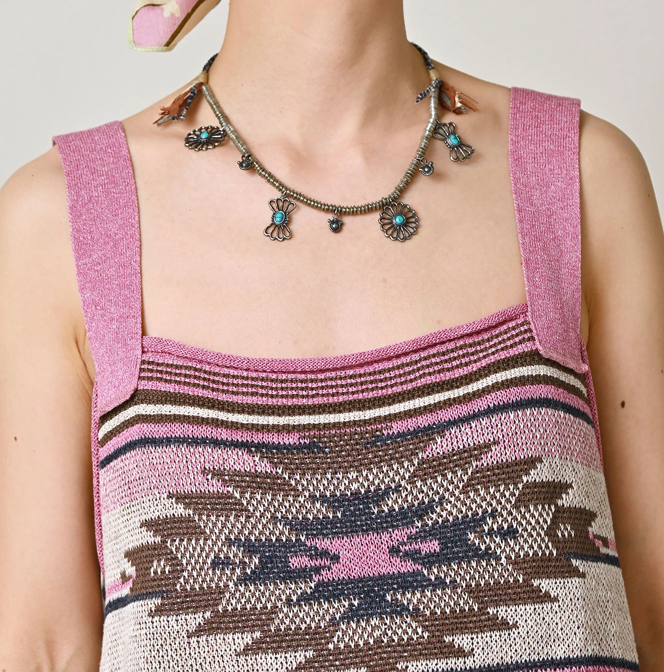 45R(フォーティファイブアール) |ネイティブギマジャカードのキャミソール