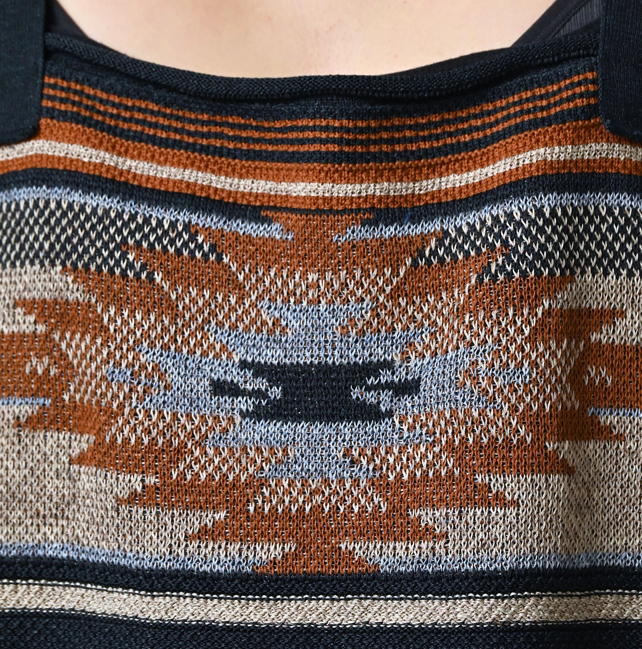 45R(フォーティファイブアール) |ネイティブギマジャカードのキャミ（インディゴ）