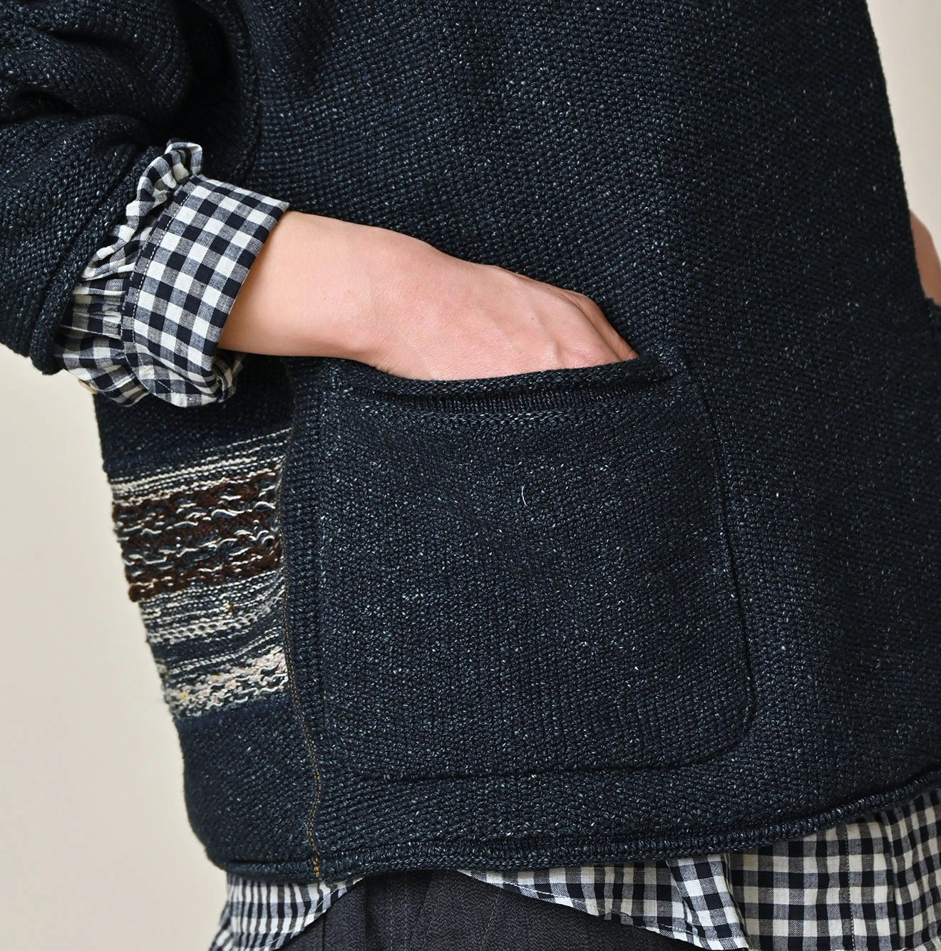 45R(フォーティファイブアール) |ニットソーの馬セーター（インディゴ）