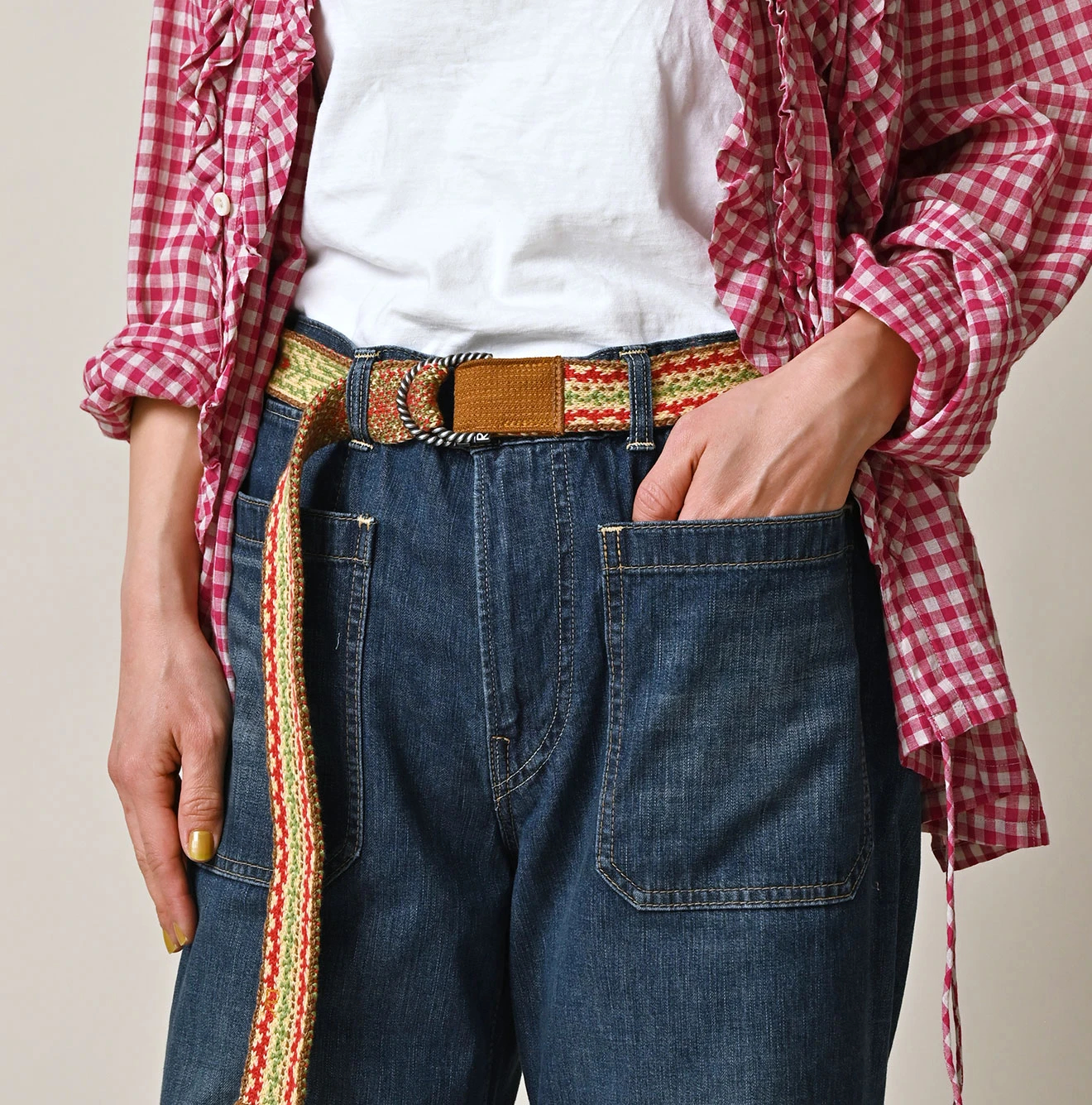 45R(フォーティファイブアール) |ヒッピージャカードのニットベルト