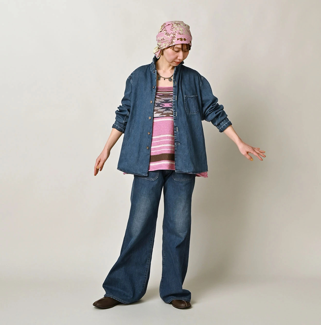 45R(フォーティファイブアール) |45プチデニムの908マーチャルシャツ（インディゴ）