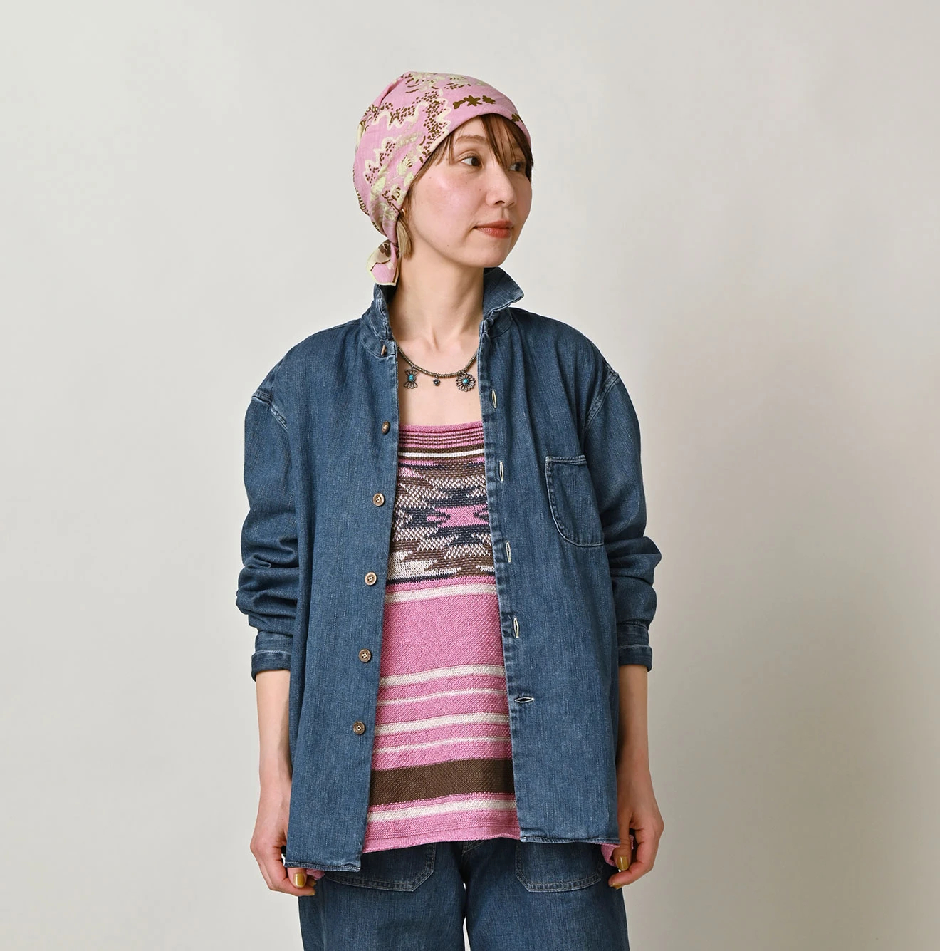 45R(フォーティファイブアール) |45プチデニムの908マーチャルシャツ（インディゴ）