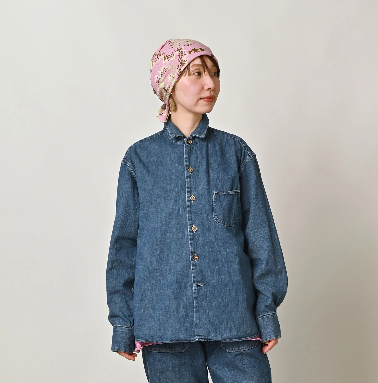 45R(フォーティファイブアール) |45プチデニムの908マーチャルシャツ（インディゴ）