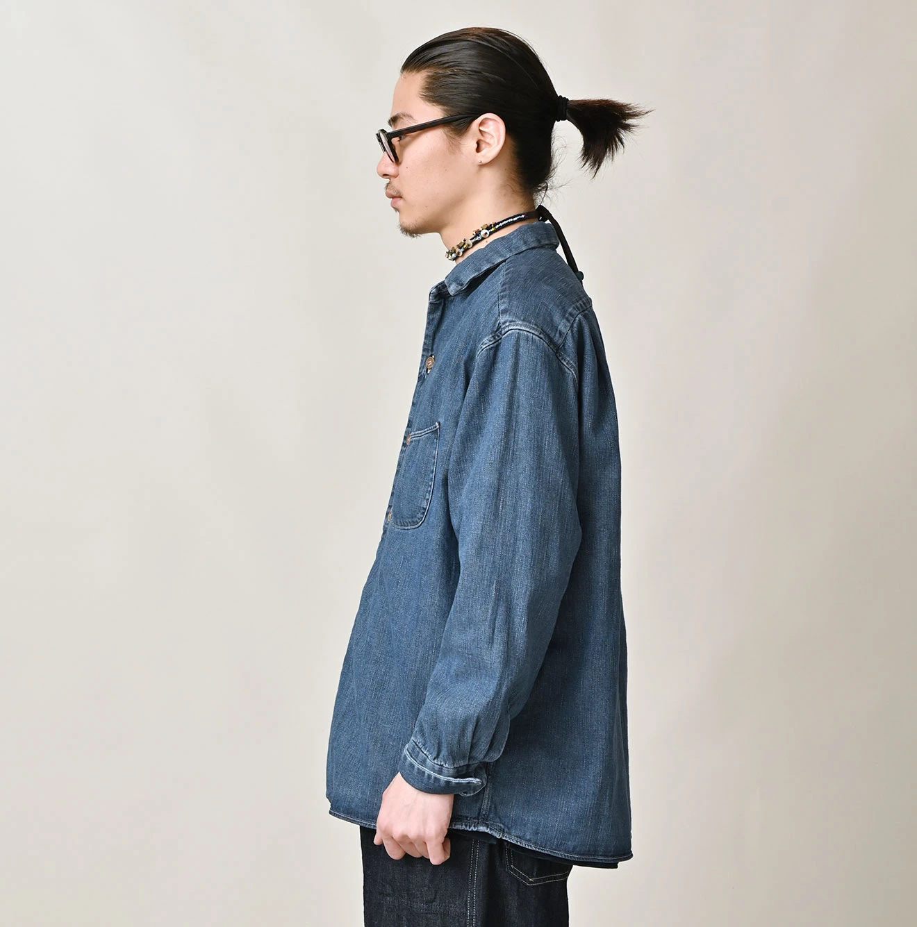 45R(フォーティファイブアール) |45プチデニムの908マーチャルシャツ（インディゴ）