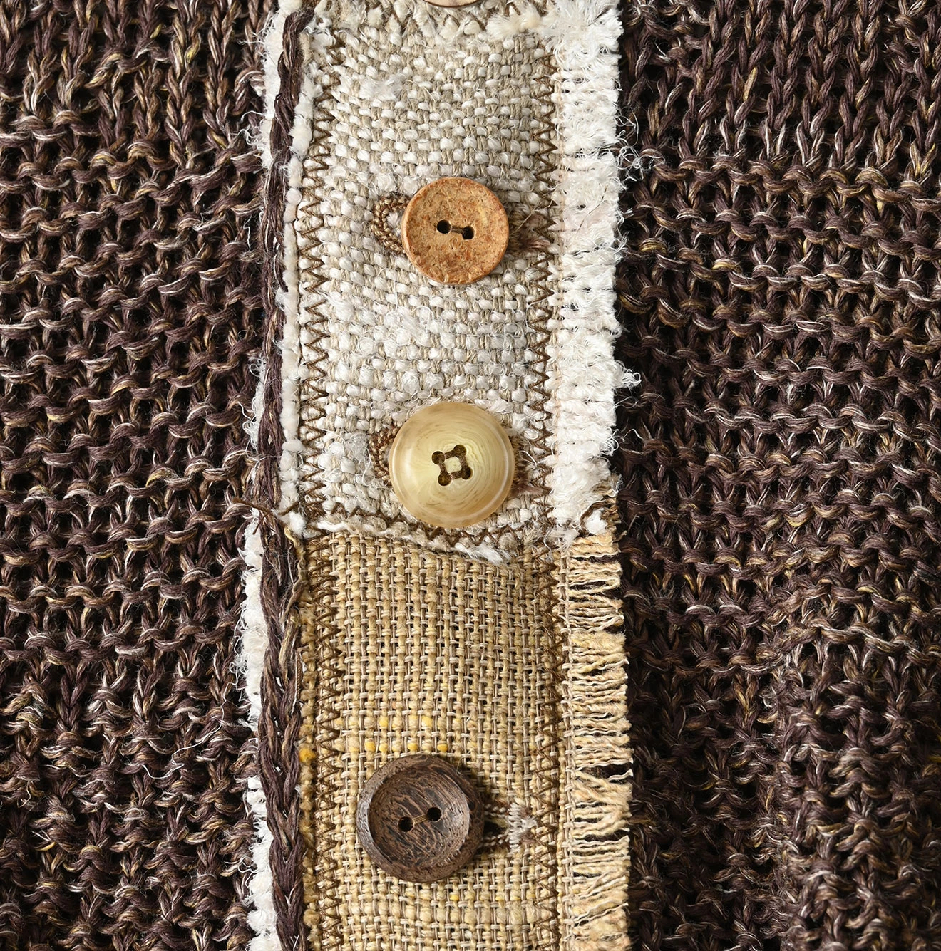 45R(フォーティファイブアール) |リネンギマのパッチワークヘンリー