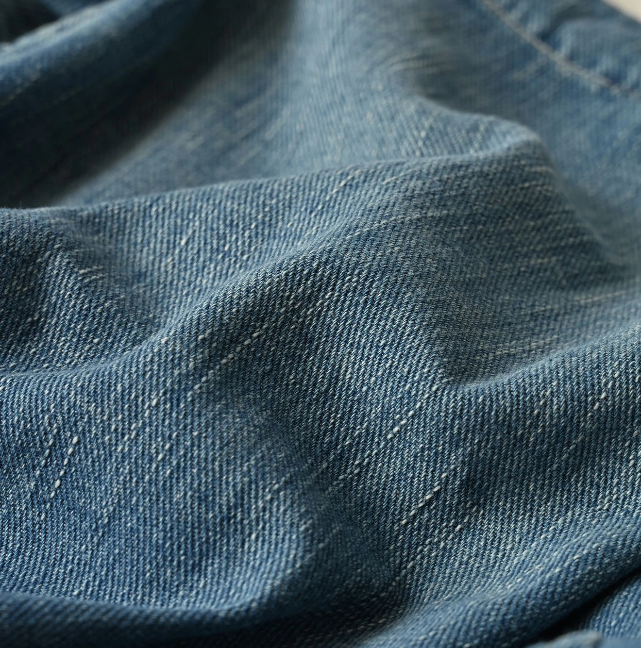 45R(フォーティファイブアール) |45プチデニムのパフブラウス（加工）