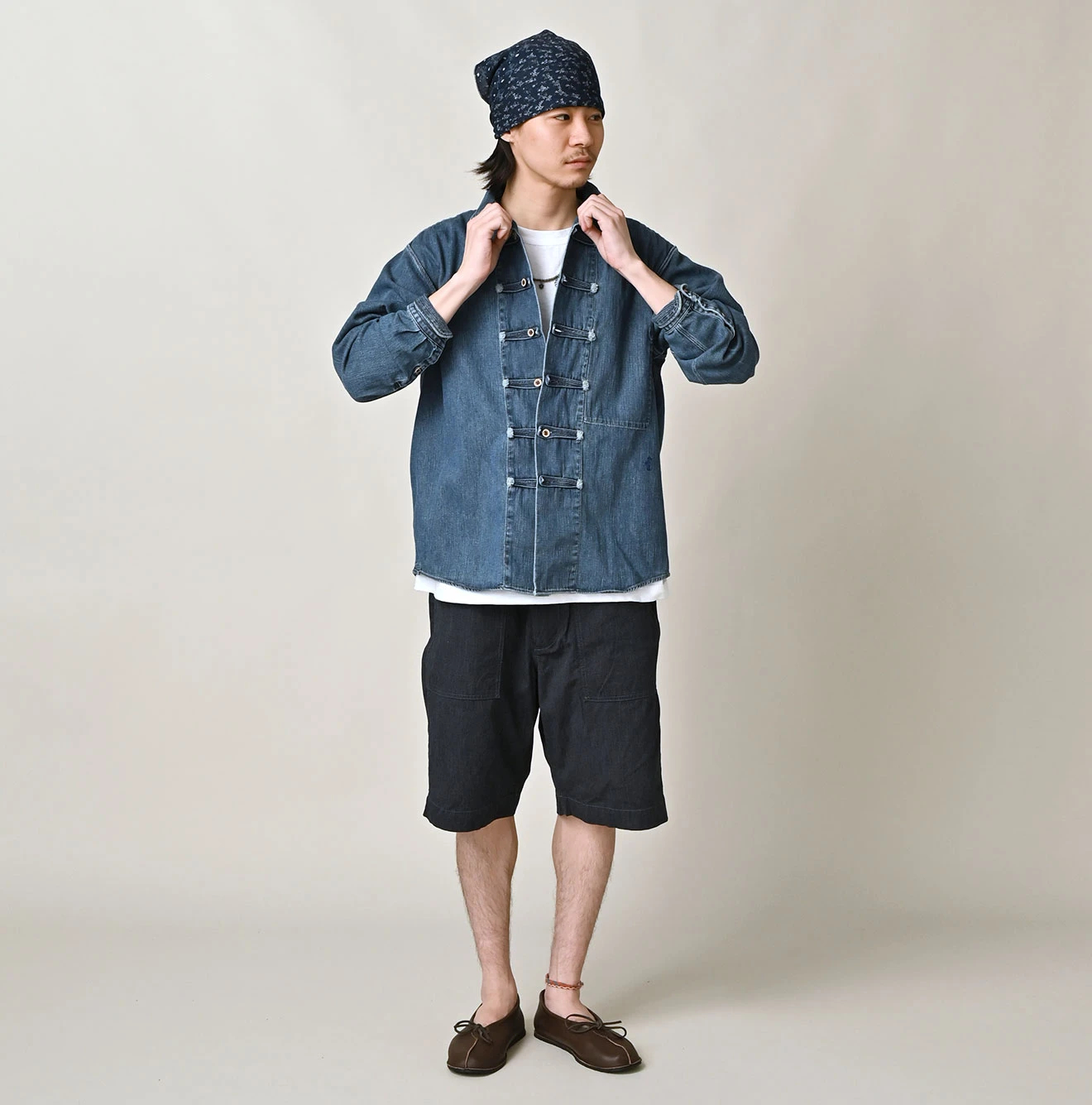 45R(フォーティファイブアール) |45プチデニムの9088ノットシャツ（加工）