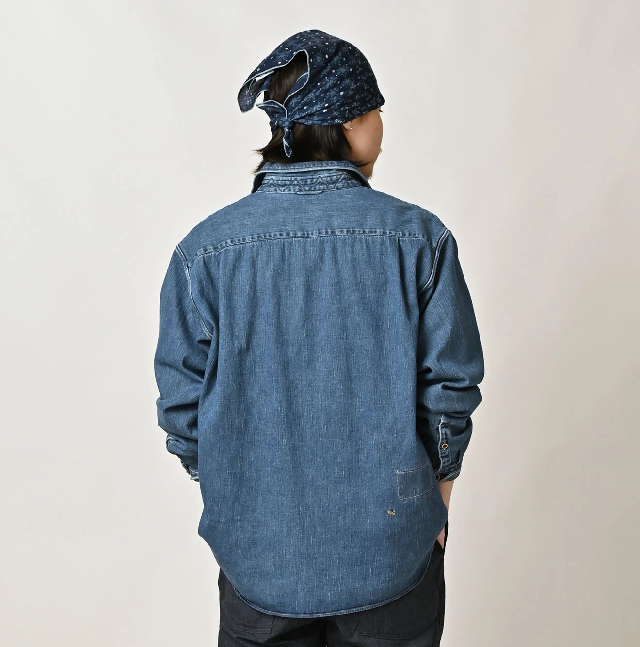 45R(フォーティファイブアール) |45プチデニムの9088ノットシャツ（加工）