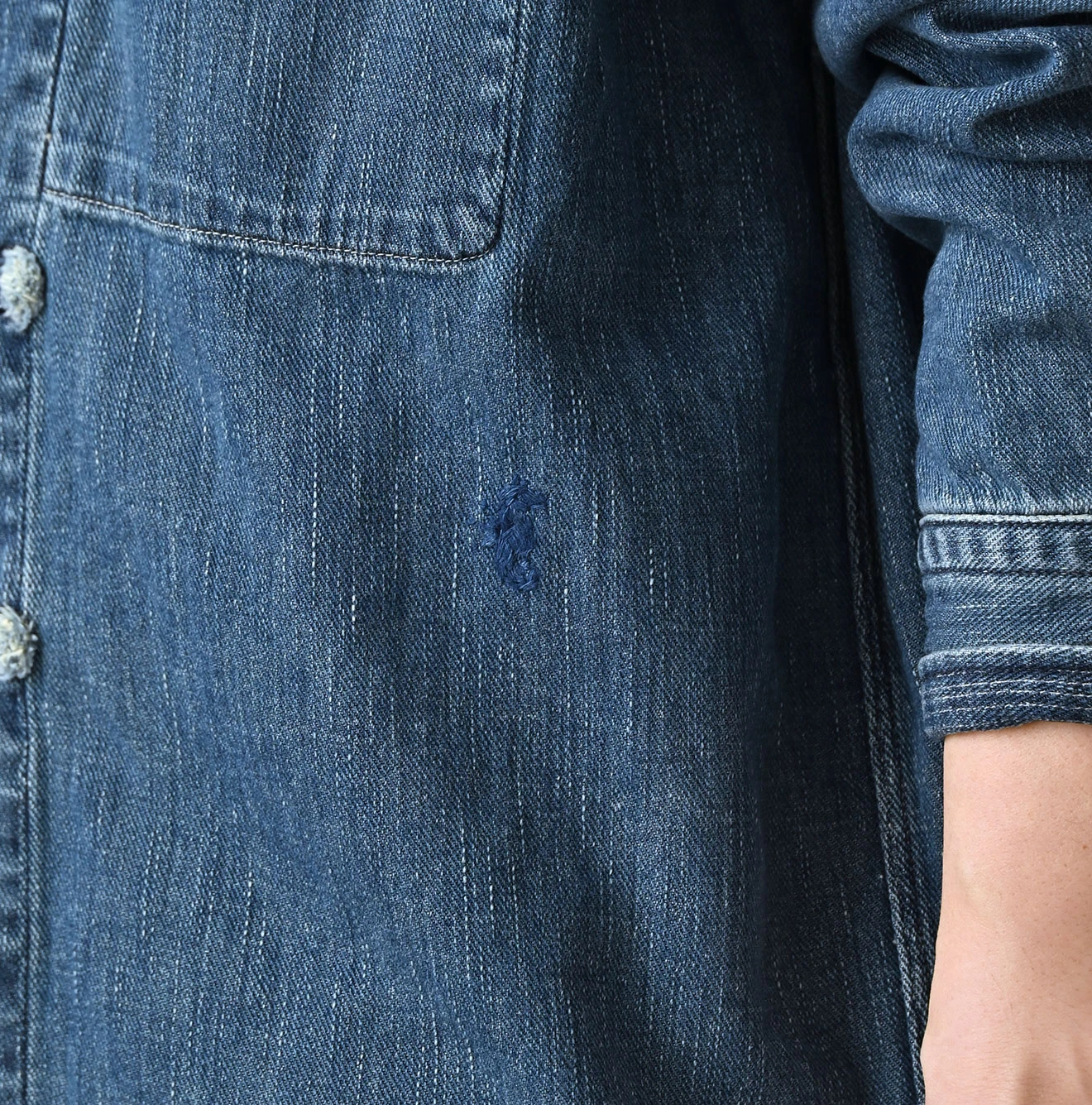 45R(フォーティファイブアール) |45プチデニムの9088ノットシャツ（加工）