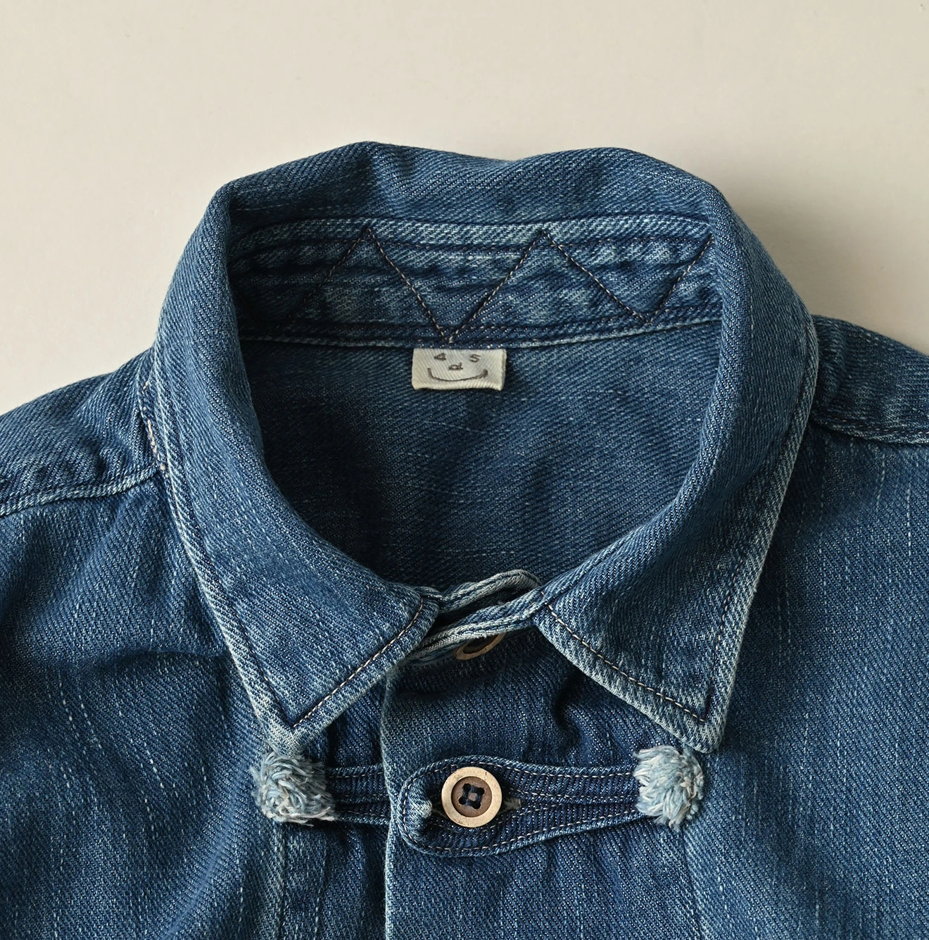 45R(フォーティファイブアール) |45プチデニムの9088ノットシャツ（加工）