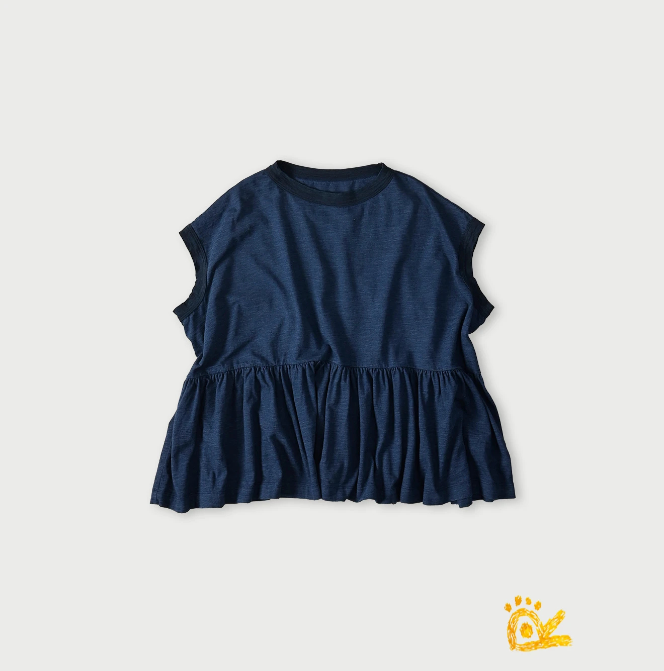 45R(フォーティファイブアール) |ONEONE 宝物の天竺ギャザーMキャミ（インディゴ）