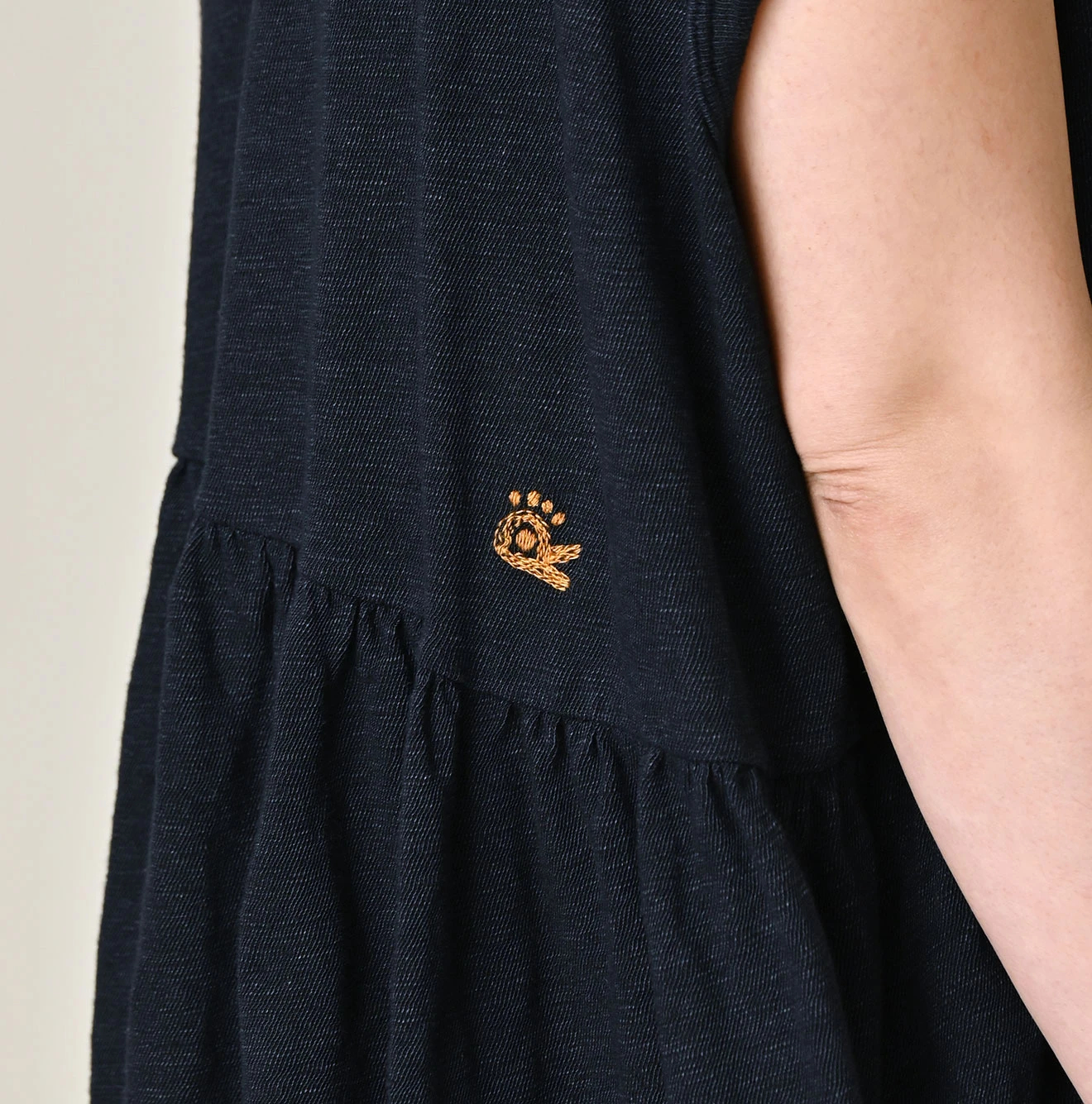 45R(フォーティファイブアール) |ONEONE 宝物の天竺ギャザーMキャミ（インディゴ）