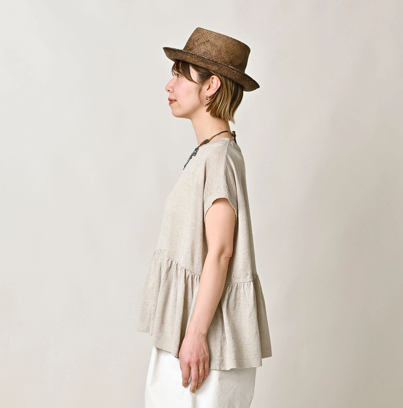 45R(フォーティファイブアール) |ONEONE宝物の天竺ギャザーＭキャミ