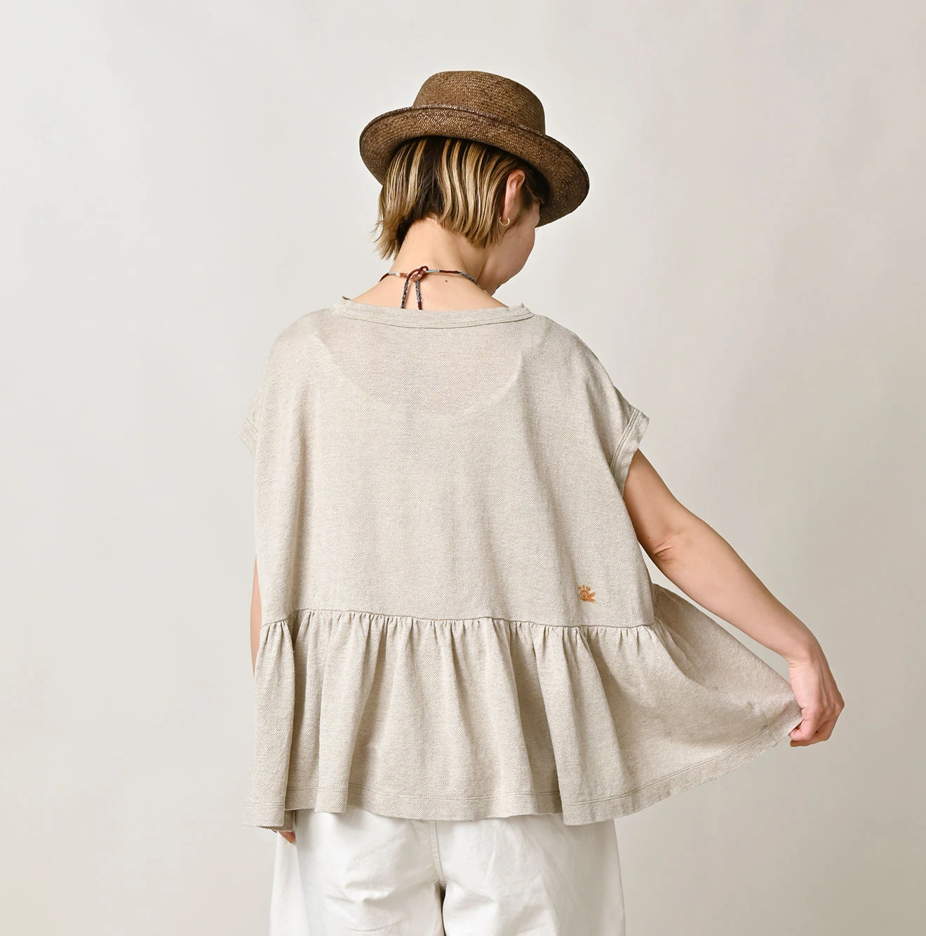 45R(フォーティファイブアール) |ONEONE宝物の天竺ギャザーＭキャミ