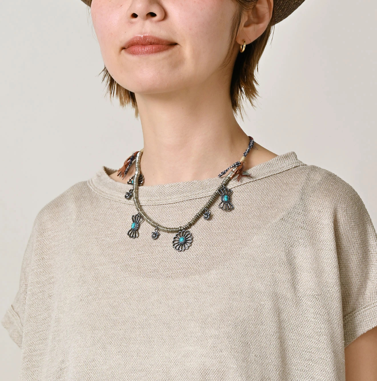 45R(フォーティファイブアール) |ONEONE宝物の天竺ギャザーＭキャミ