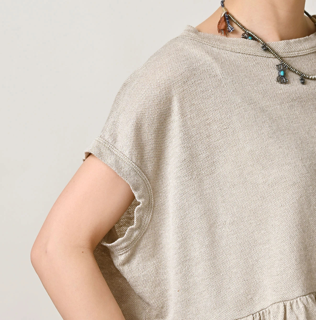 45R(フォーティファイブアール) |ONEONE宝物の天竺ギャザーＭキャミ