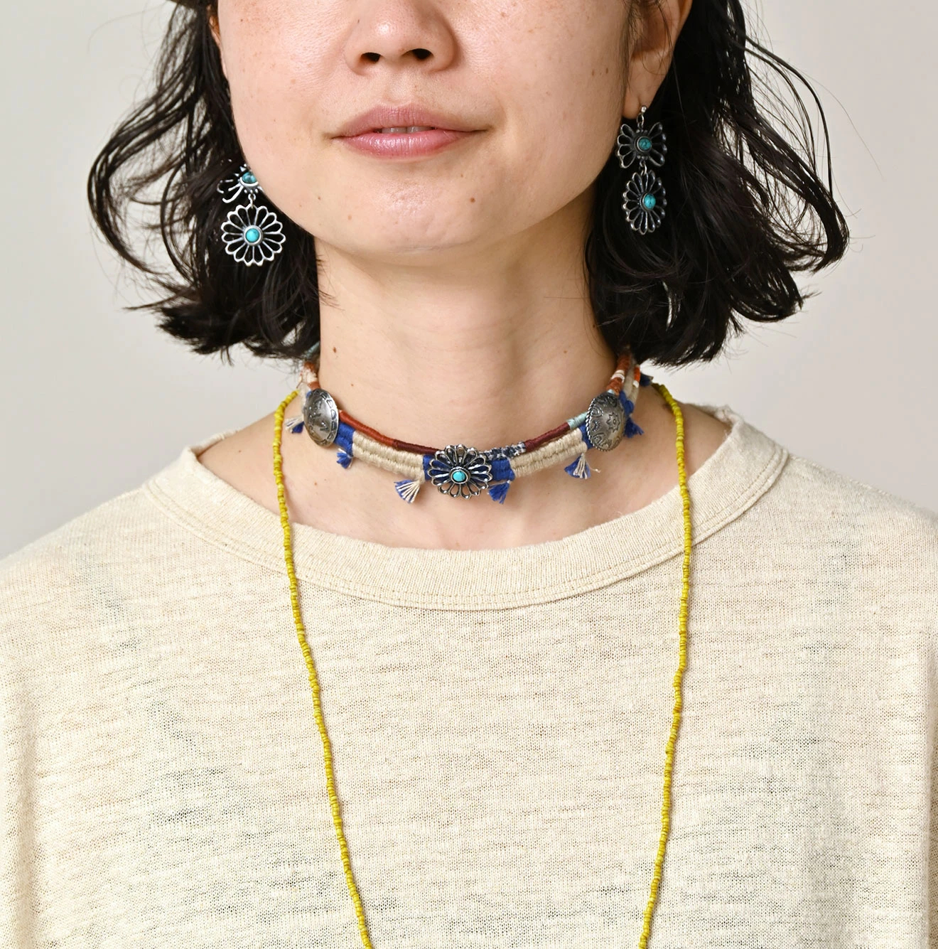 45R(フォーティファイブアール) |ONEONE 宝物の天竺ギャザーMキャミ