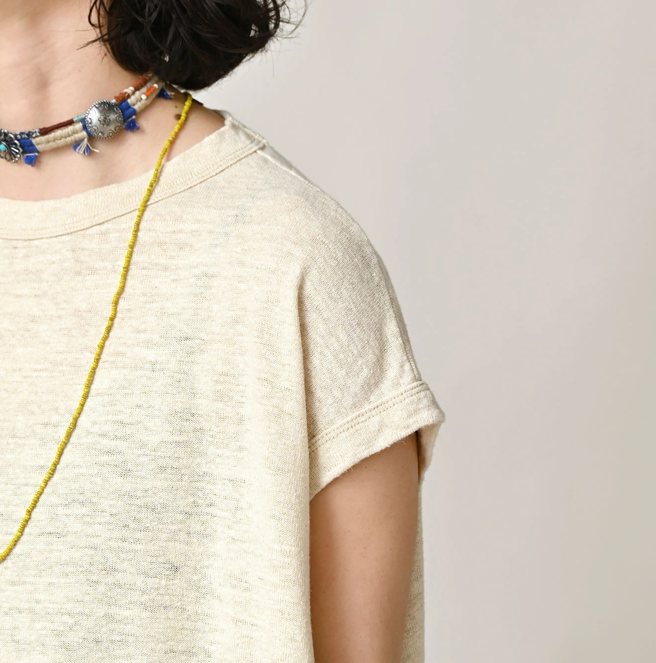 45R(フォーティファイブアール) |ONEONE 宝物の天竺ギャザーMキャミ