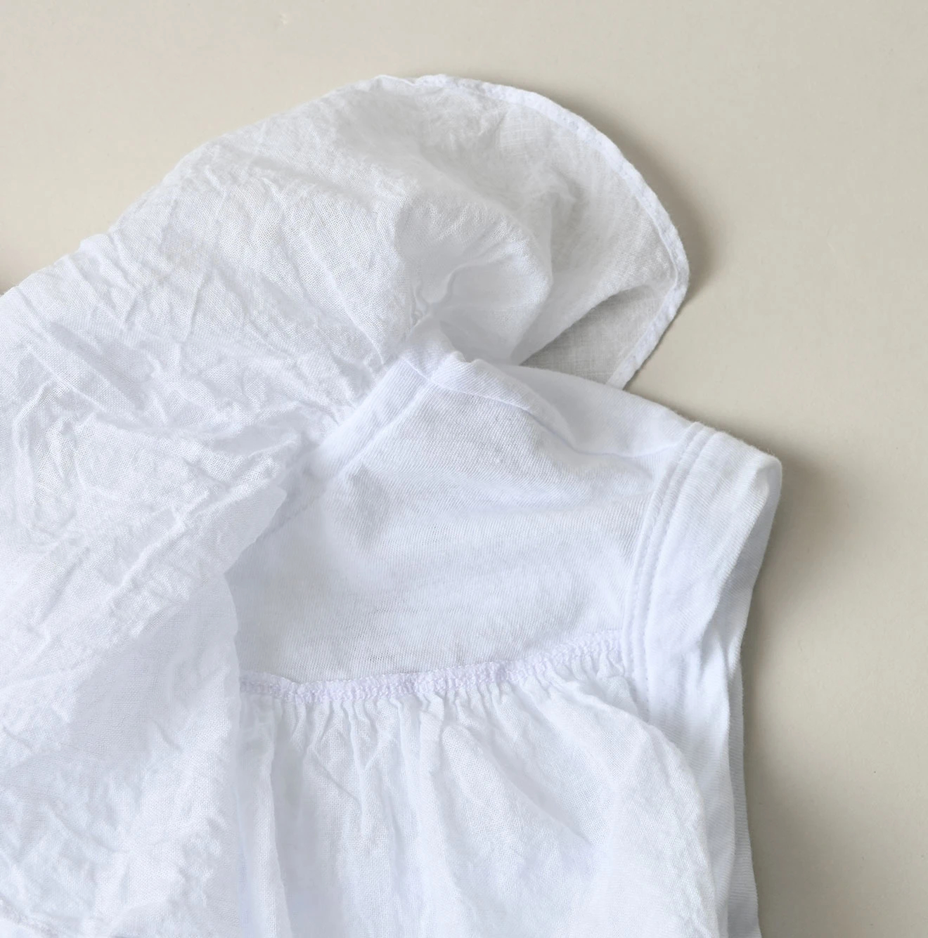 45R(フォーティファイブアール) |天竺×ガーゼのフリルキャミ