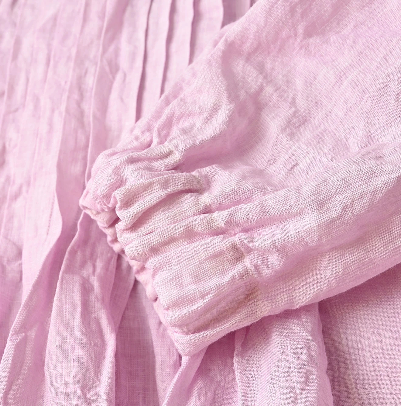 45R(フォーティファイブアール) |インドリネンのタックドレス（45草染）