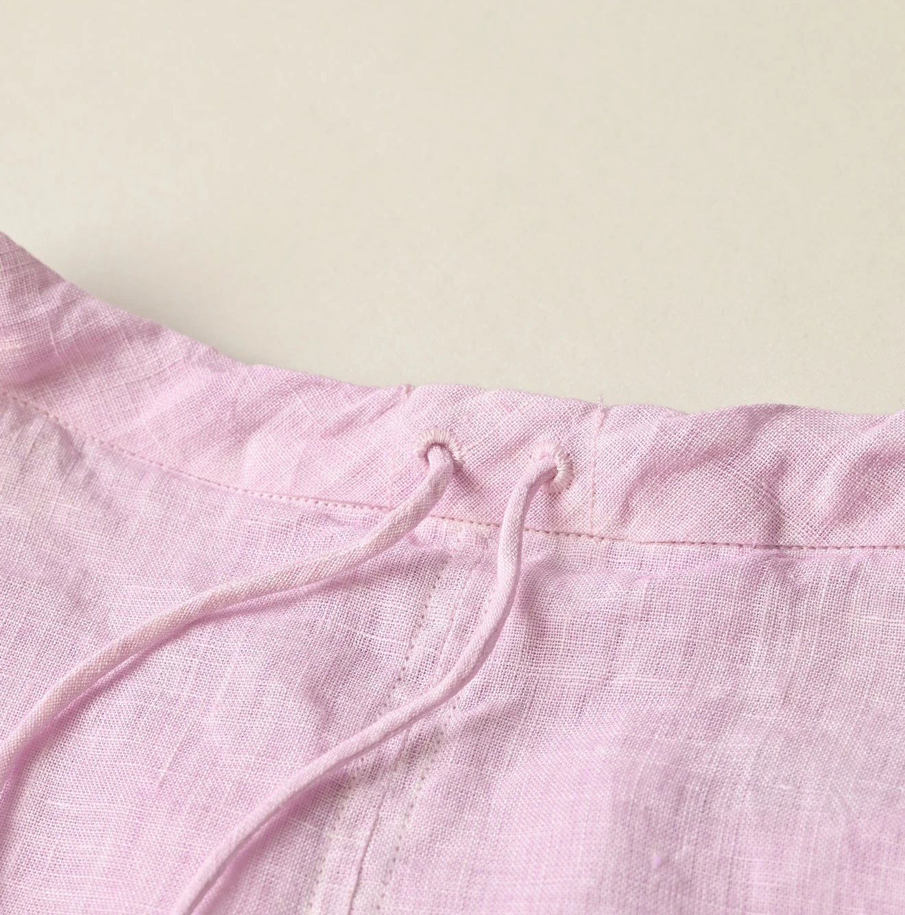 45R(フォーティファイブアール) |インドリネンのタックドレス（45草染）