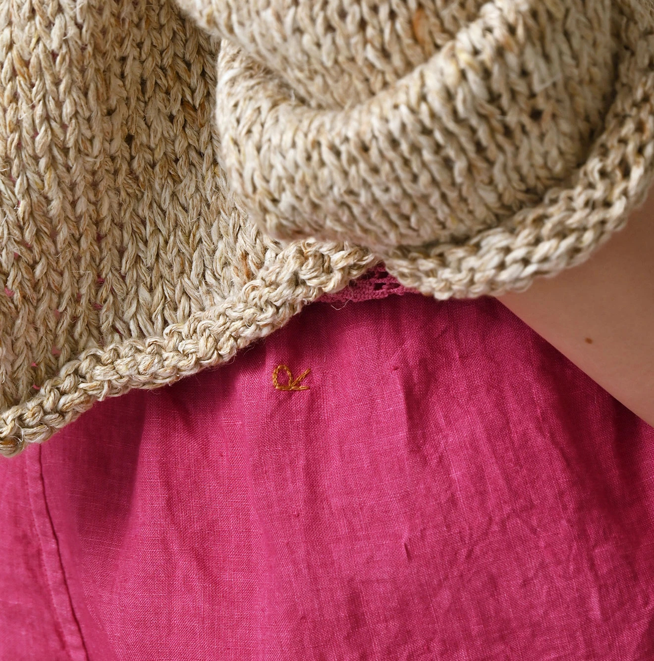 45R(フォーティファイブアール) |インドリネンのペチパンツ（45草染）