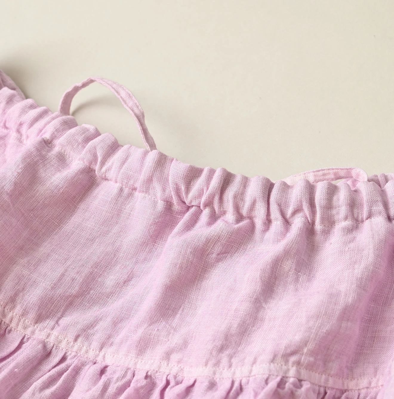 45R(フォーティファイブアール) |インドリネンのイージーギャザーくしゅくしゅスカート（45草染）