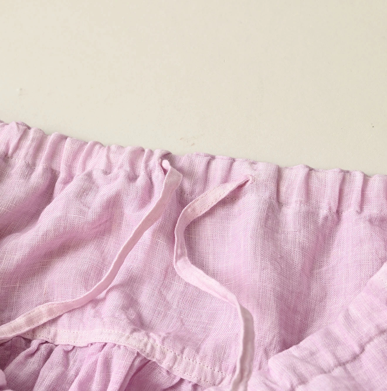 45R(フォーティファイブアール) |インドリネンのイージーギャザーくしゅくしゅスカート（45草染）