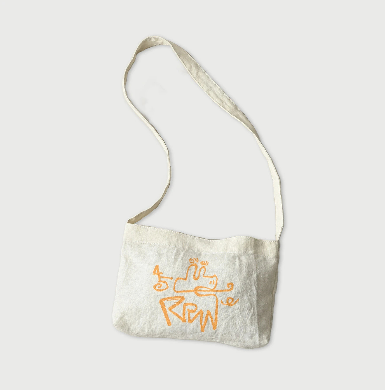 45R(フォーティファイブアール) |インドリネンナスッピー君プリントの45星トート（小）