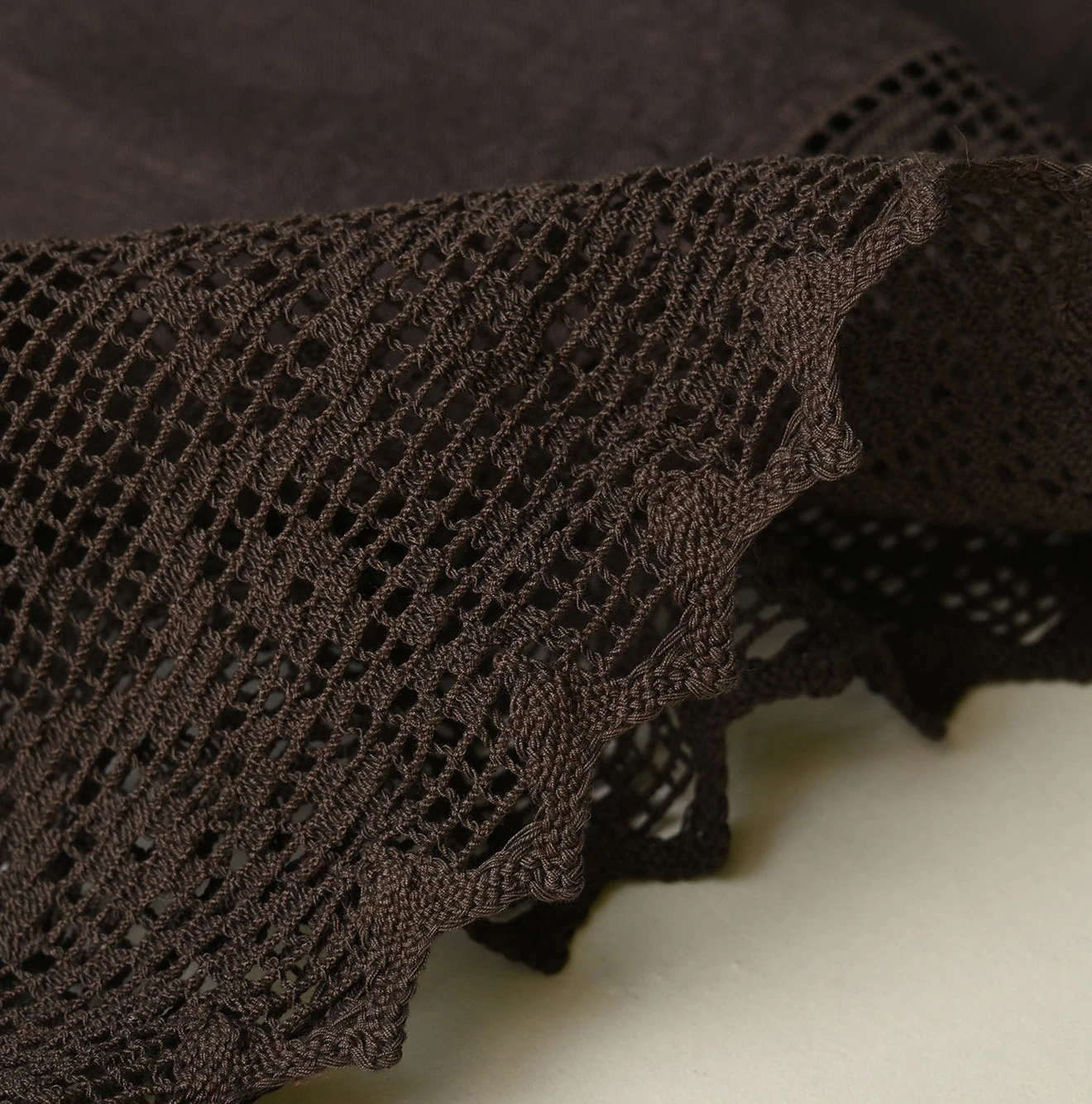 45R(フォーティファイブアール) |インドリネン×レースのフレアキャミソール（45草染）