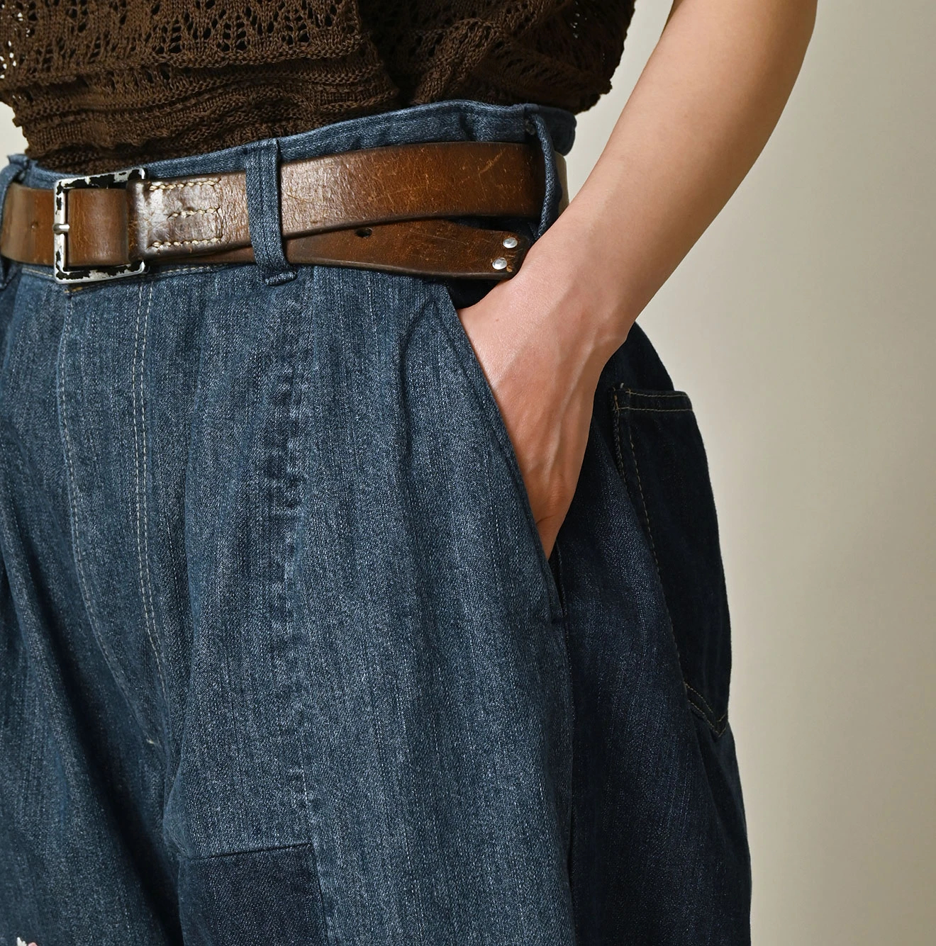 45R(フォーティファイブアール) |ヒッピーパッチワークのシャルロットバギー（重）